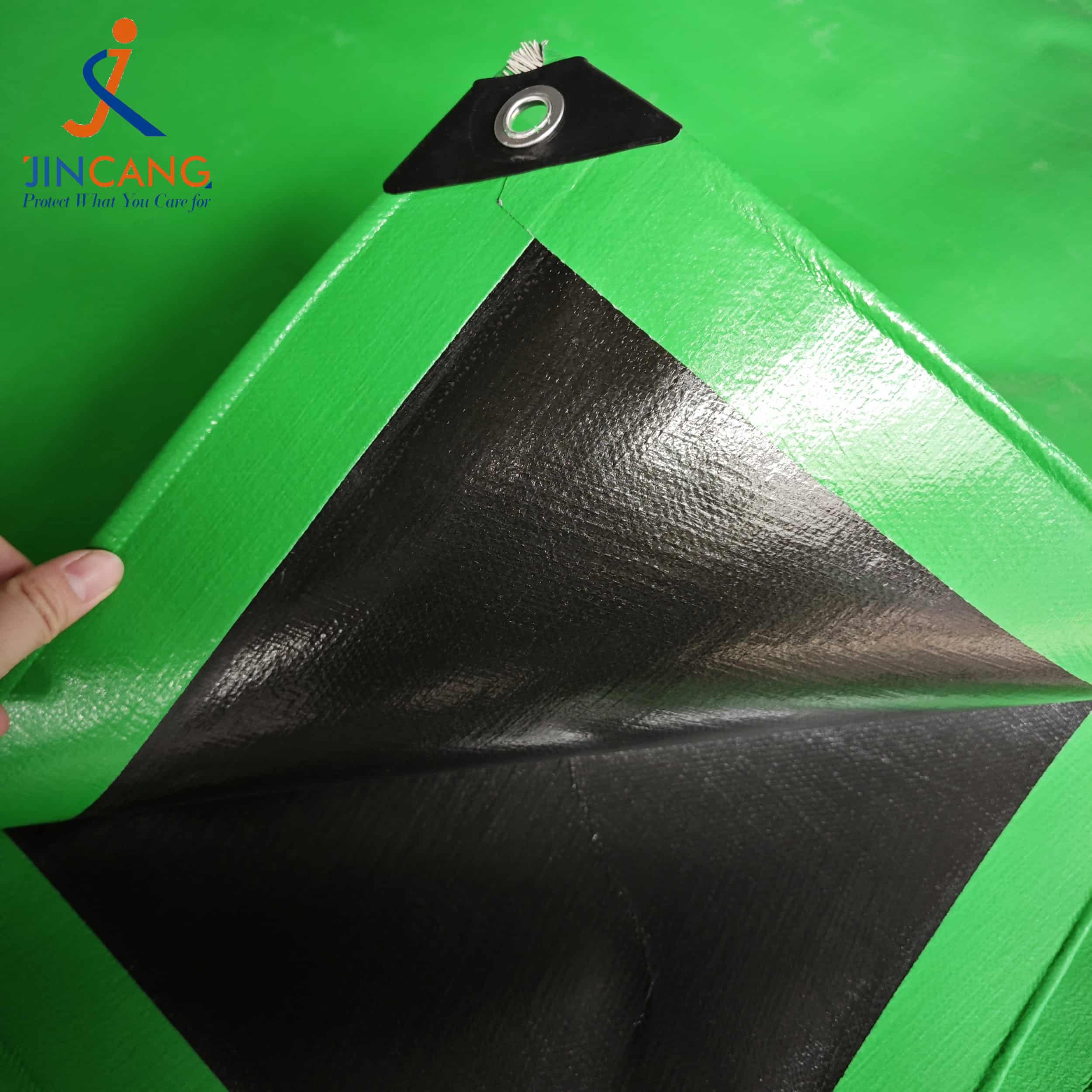 గ్రాస్ గ్రీన్ 300 Gsm వర్జిన్ PE టార్పాలిన్ గ్రాస్ గ్రీన్ 300 Gsm వర్జిన్ PE టార్పాలిన్